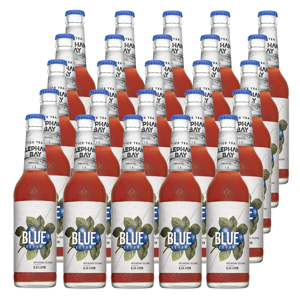 Elephant Bay Ice Tea Blueberry 25 Flaschen je 0,33l inc. MEHRWEG Pfand