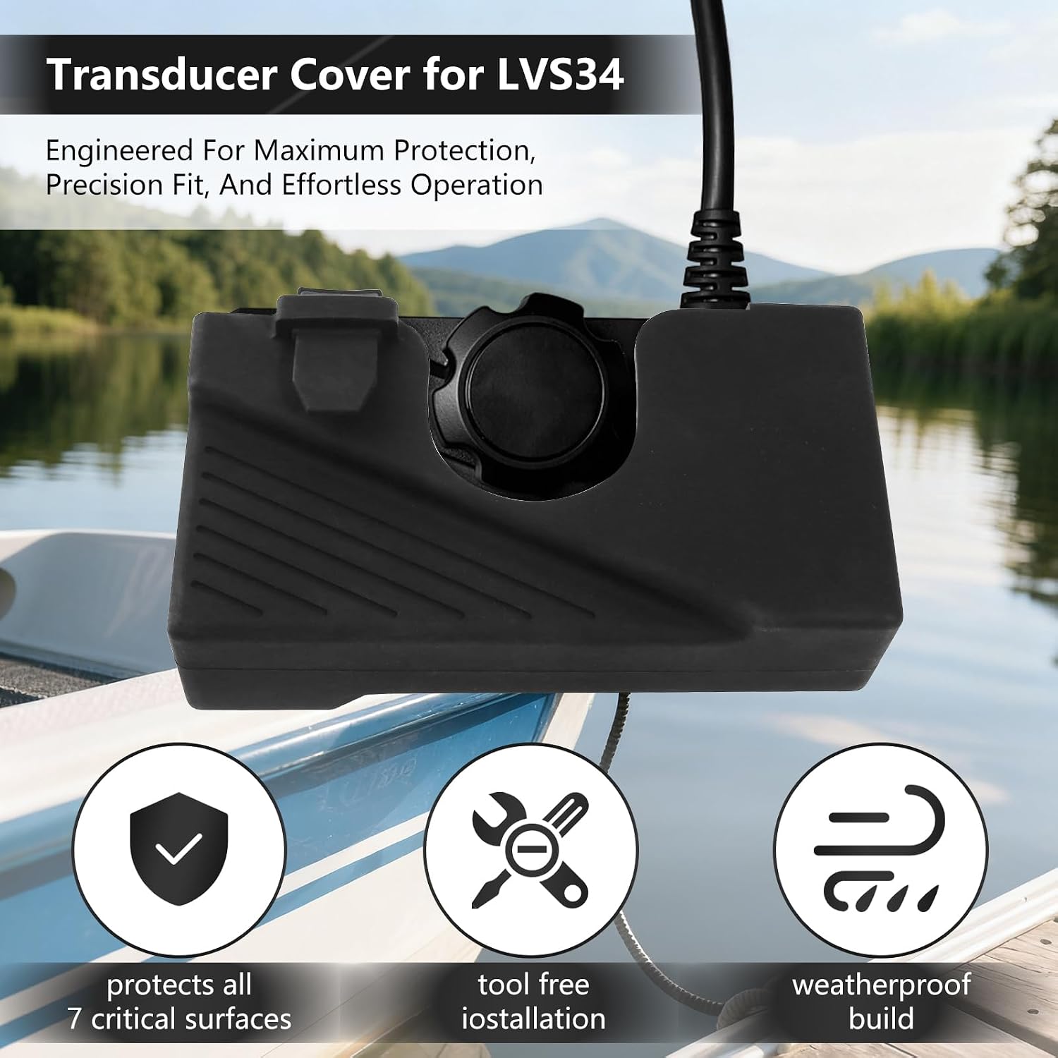 Travel Transducer Cover for Garmin Livescope Plus LVS34