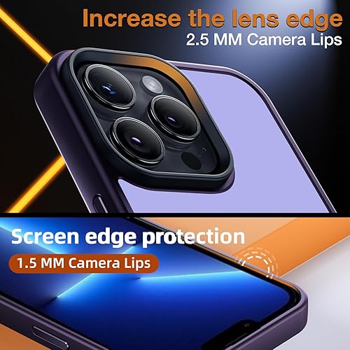 Miniatura 108 de Yriklso Strong Magnetic Case for iPhone 11 [Compatibilty with MagSafe] Protective Shockproof Cover Phone Case for iPhone 11 6.1" Frosted Purple