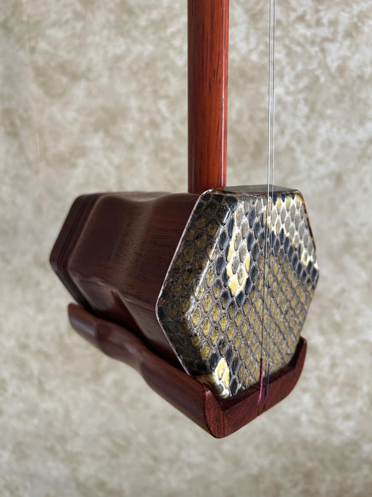 LANDTOM Erhu Tête de dragon concert et collection Bois de santal rouge (B)