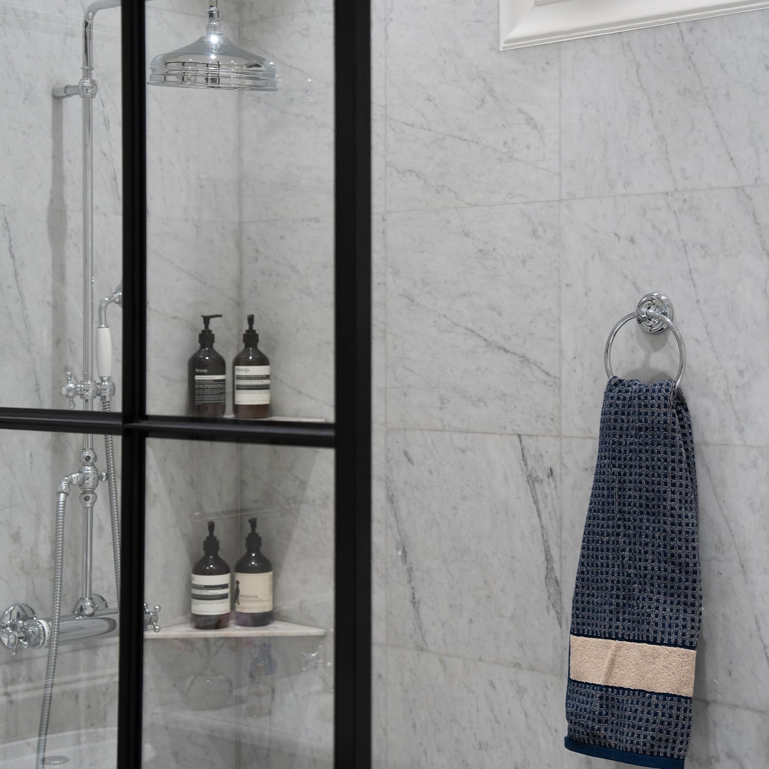 SME, Polished Chrome K244 Towel Ring, 4.1 x 15.5 x 19.6 cm