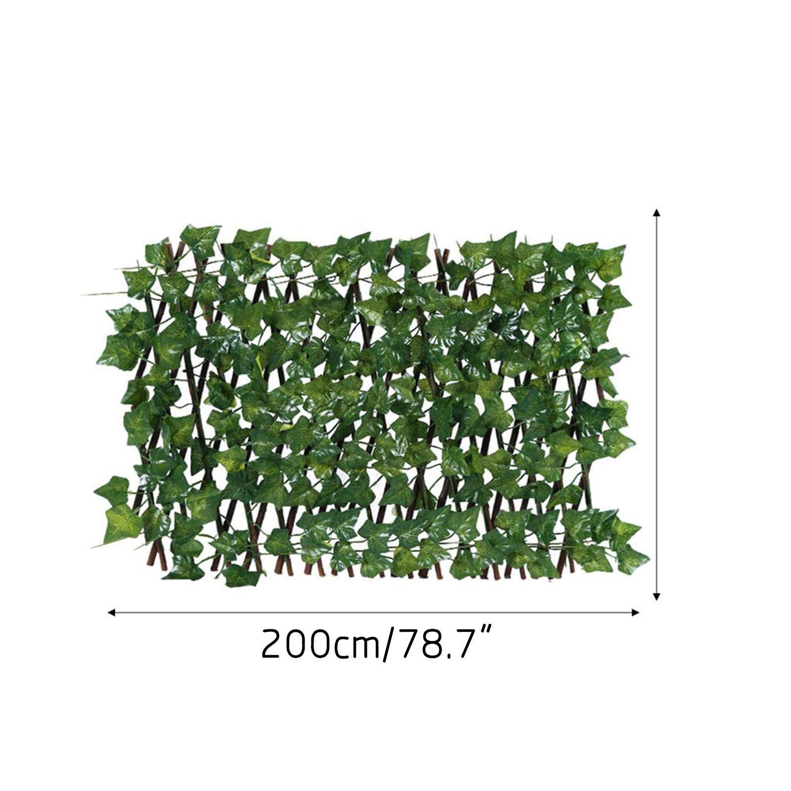 Knstliche Hecke Sichtschutzhecke Balkon Heckenpflanzen, 200x40cm  Knstliche Efeu Garten Sichtschutz, Teleskopzaun Pflanzenwand, UV-Schutz  Sichtschutz Gartenzaun Fr Balkone, Fenster, Treppen, Wnde : Amazon.de:  Garten