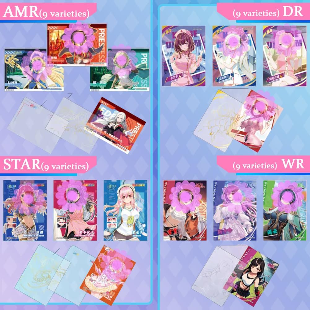 MEIKA Series Enthralling Vision, Goddess Tale Collectible Cards Waifu Card Anime Game Character Card Booster Box (Enthralling Vision)