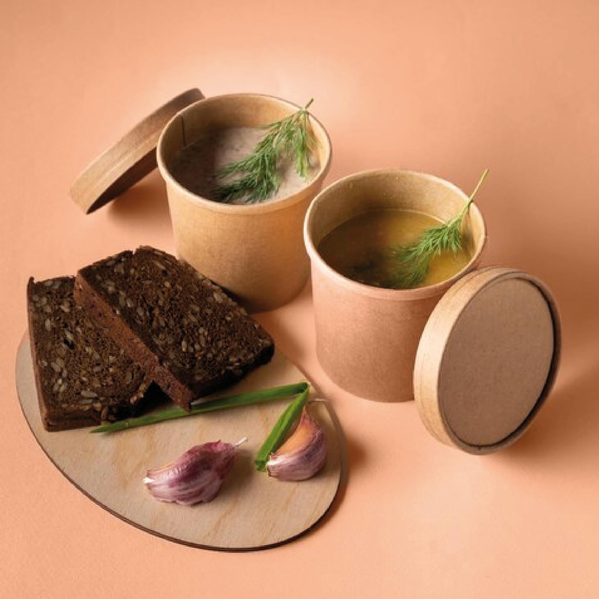 Eco-Friendly Paper Food Containers with Lids -9