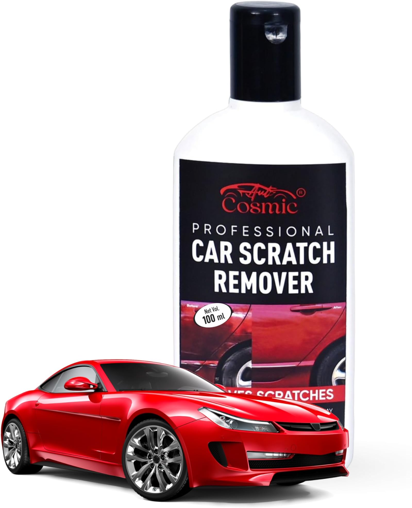 AUTOCOSMIC Car Scratch Remover - Ultimate Solution for Metal Surface Scratches | Restore Your Car & Bike's Shine! | Net Qty. 100ml