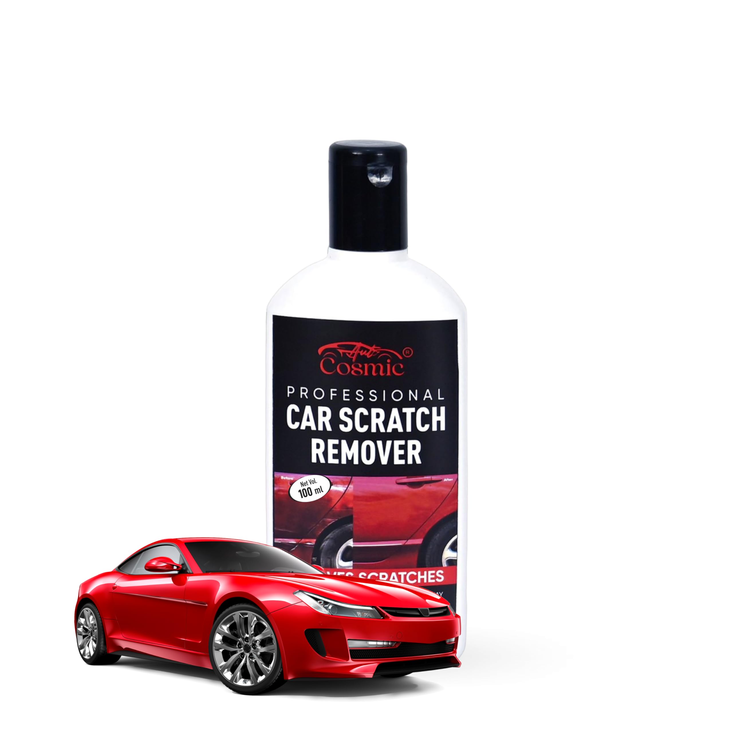AUTOCOSMIC Car Scratch Remover - Ultimate Solution for Metal Surface Scratches | Restore Your Car & Bike's Shine! | Net Qty. 100ml