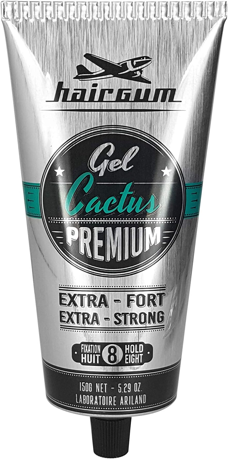 Hairgum Cactus Hair Gel - Extra Strong Hold, Infused with Cactus Flower Extract and Energizing Manzana Fragrance for All-Day Styling 150G
