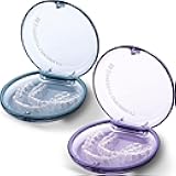 Retainer Case, 2 Pack Orthodontic Mouth Guard Cases with Magnetic Closure Hinged Lid, Portable Slim Night Guard Case, Easy to Clean Aligner Cases for Girl, Boy, Women, Men, Adult,Teenage