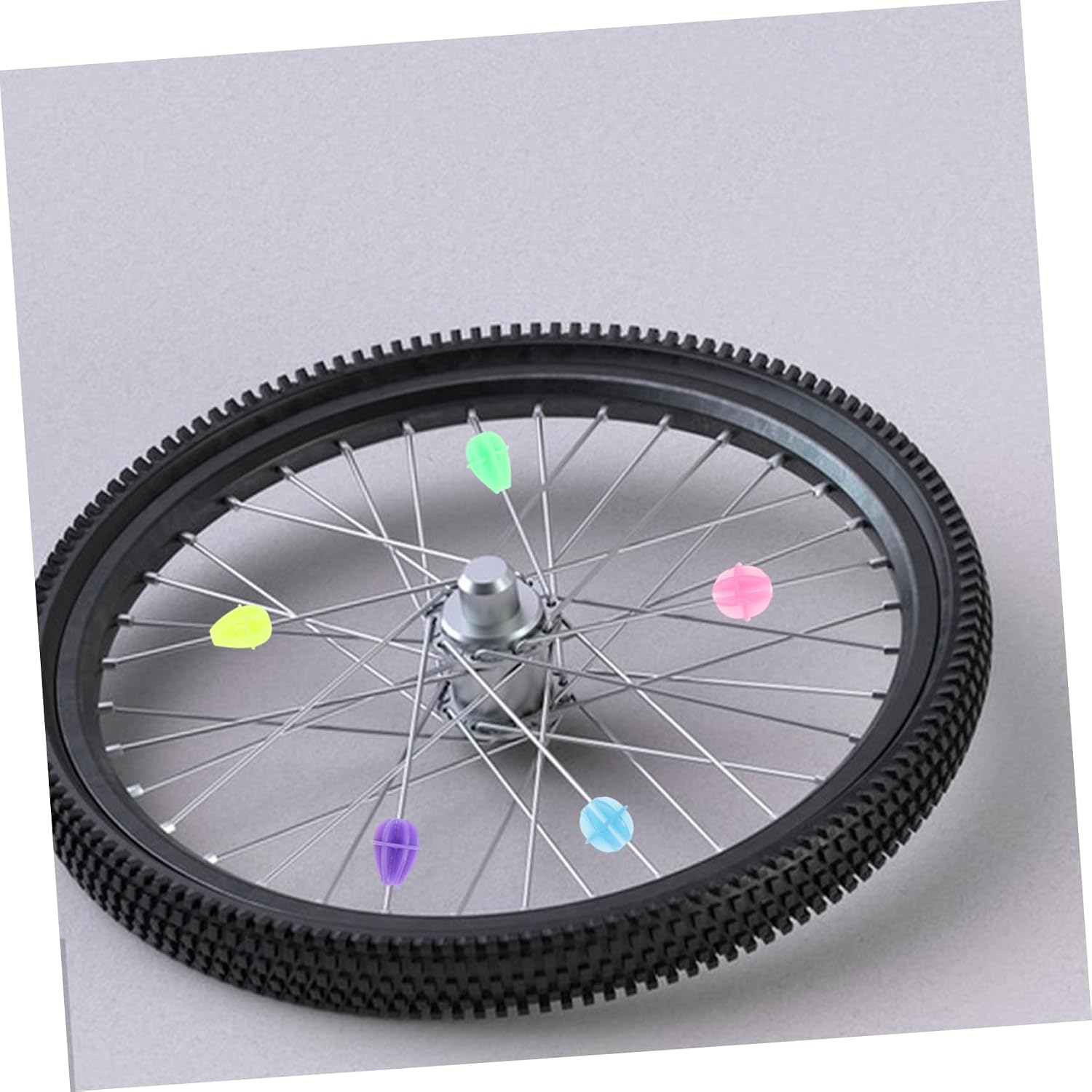 balacoo 72Pcs Bike Beads Decorations Bicycle Accessories for Teens Adults Durable Material Easy to Install Clips for Customizing Bike Wheels