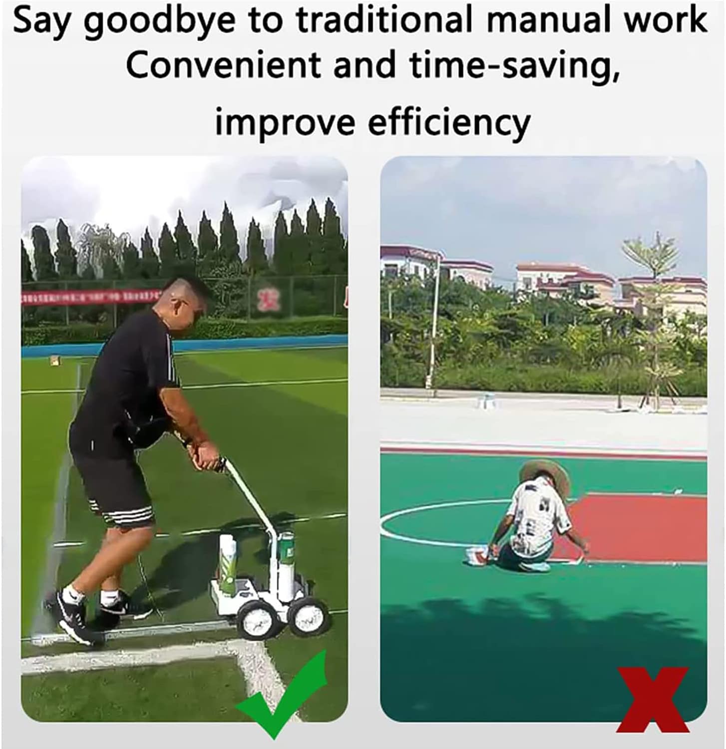 4 Wheel applicator, Wheel Transfer Line Marking Machine, Multifunction Athletic Field Marking Machine, Paint Line Striping Equipment, Road Factory Workshop Scribing Machine, Court Scribing Device