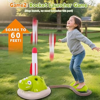 3 IN 1 Jeux Exterieur Enfant Kit, Jeu de Lancer d'Anneaux, FuséE Jouet 3 IN 1 Jeux Exterieur Enfant Kit, Jeu de Lancer d'Anneaux, FuséE Jouet