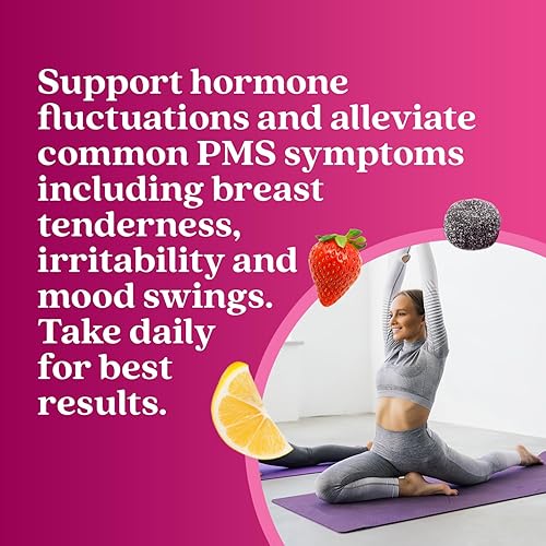 Miniatura 5 de BeLive Suplemento de gomitas de apoyo para el síndrome premenstrual, ayuda a aliviar los síntomas del síndrome premenstrual, equilibrio hormonal,