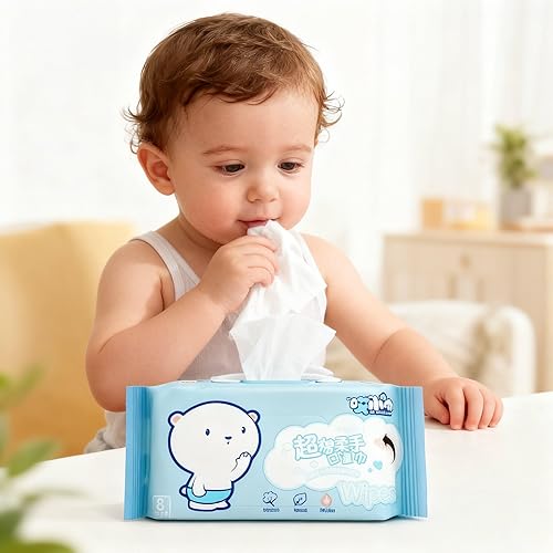 Miniatura 4 de Impossibly Compact Mini toallitas de limpieza de viaje, toallitas húmedas agradables a la piel, hipoalergénicas y sin perfume para adultos, niños y