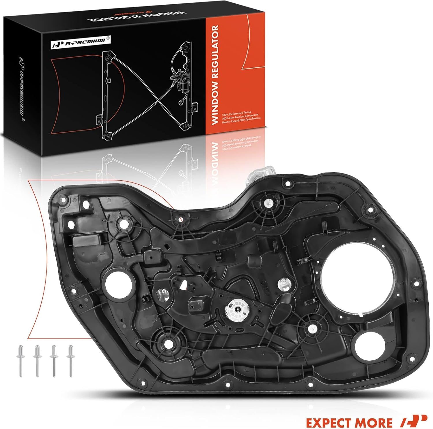 A-Premium Front Left Driver Side Power Window Regulator Without Motor Compatible with Hyundai Elantra 2011-2016, Sedan Only, Built in USA