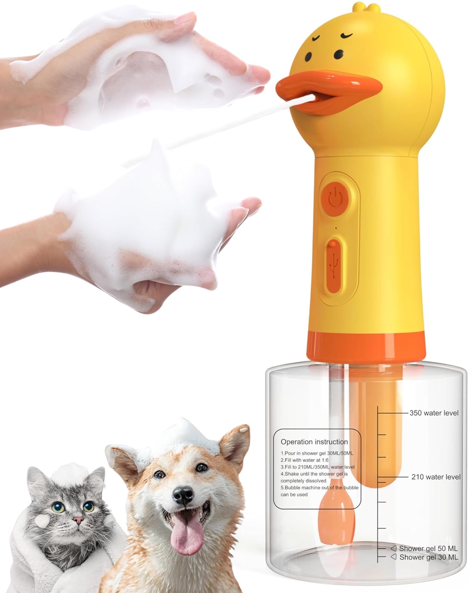 LilyAbeille Electric Duck Shampoo Foamer