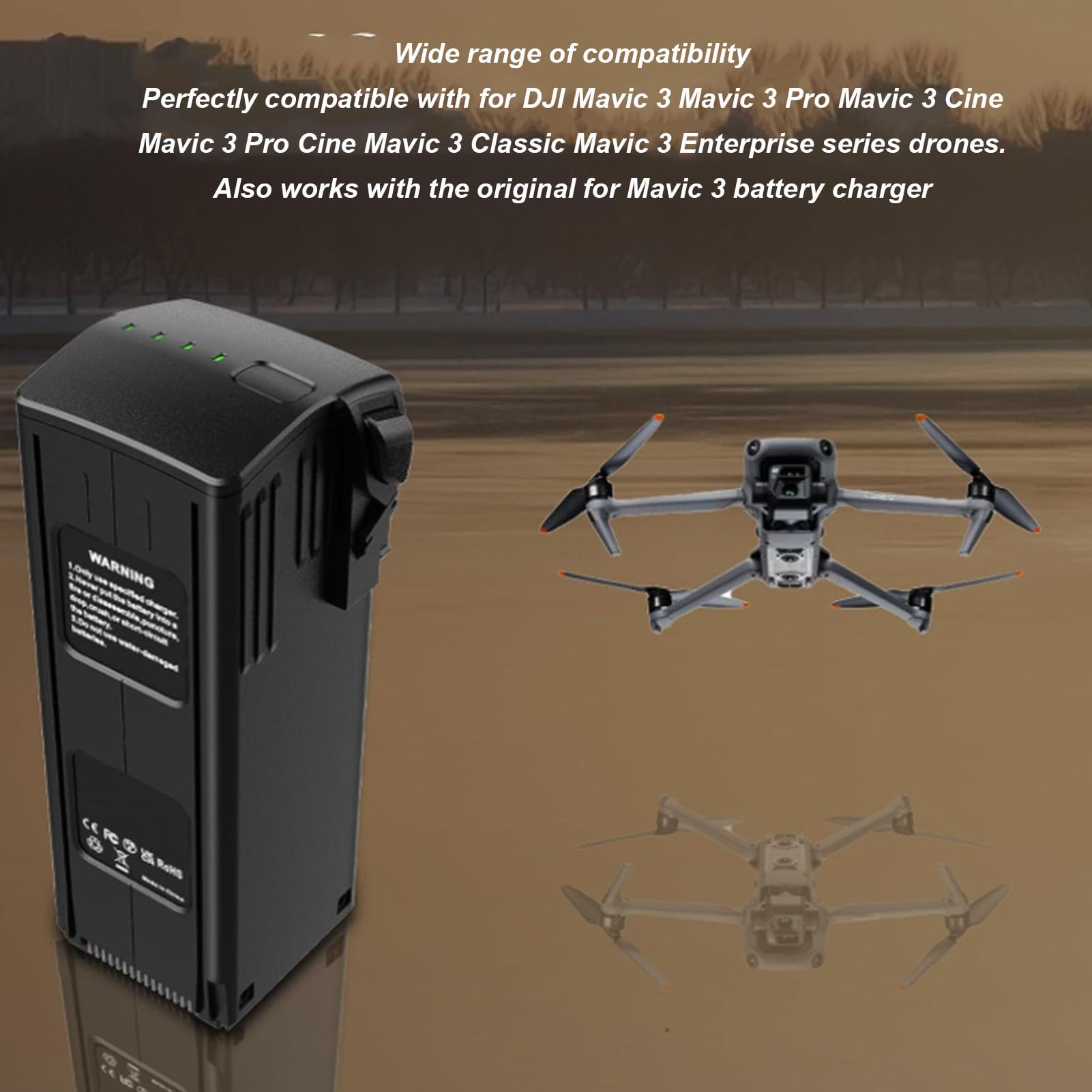 Inteligentny Akumulator do 3 Pro, Zapasowy Akumulator, 5000 MAh, 46-minutowy Czas Lotu, 5000 MAh 15,4 V, 77 Wh, Wymienny Inteligentny Akumulator do Drona