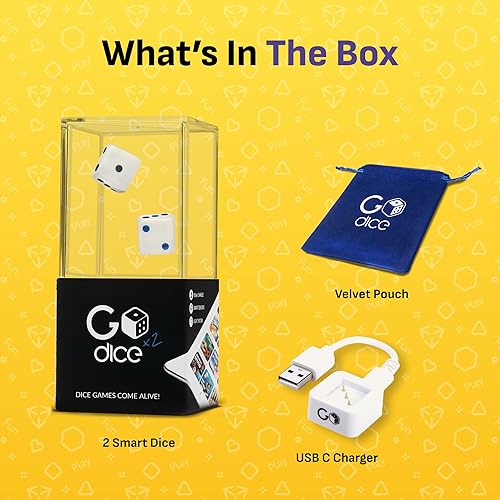 Miniatura 6 de Paquete de 2 dados de GoDice, los dados inteligentes conectados, trae los juegos de dados más populares a la vida digital. Educativos, divertidos e