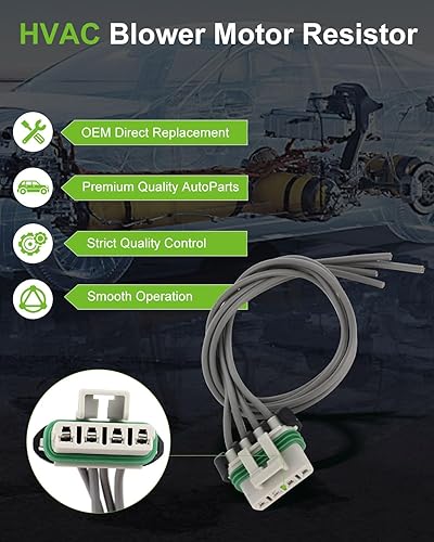 Miniatura 141 de SCITOO Resistencia de motor de ventilador HVAC para 2008-2013 para Chrysler 300/2008-2016 para Town & Country/2008-2010 para Dodge Charger/2008-2018