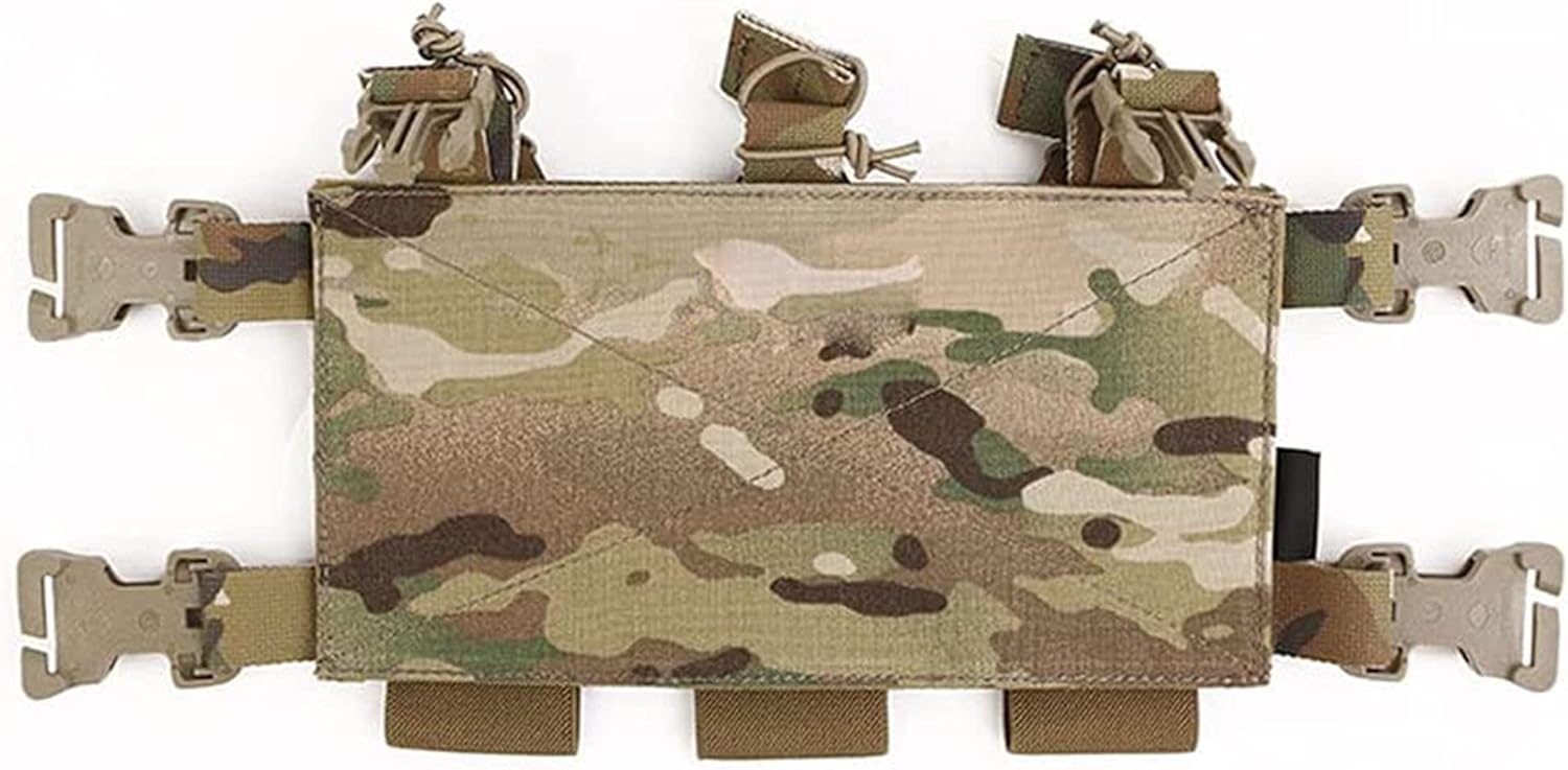 EMERSONGEAR Tactical Triple Mag Pouch,Placard 5.56 Magazine Panel,Magazine Pouch with Hook Backing,Tactical Vest Chest Rig Bag