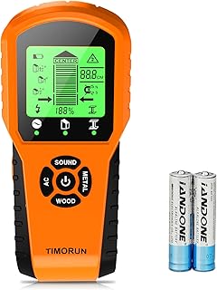 Stud Finder Wall Scanner, 6 in 1 Upgraded Wall Stud Finder Scanner Tool for Detecting Drywall Stud Center Wood Metal AC Wires with Magnetic Sensor, Gifts for DIYers Hanging Photo Frame Bracket