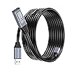 BlueRigger USB 3.0 Extension Cable (15M, Active, 5 Gbps, In-Wall CL3 Rated, Type A Male to Female Adapter Cord, USB-A EXT) - Long USB Repeater Extender for VR, Printer, Hard Drive, Keyboard, Xbox BlueRigger USB 3.0 Extension Cable (15M, Active, 5 Gbps, In-Wall CL3 Rated, Type A Male to Female Adapter Cord, USB-A EXT) - Long USB Repeater Extender for VR, Printer, Hard Drive, Keyboard, Xbox