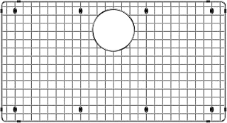 BLANCO 235914 Liven 33" Super Single Kitchen Sink Grid, Stainless Steel
