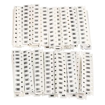 PATIKIL 1206 Surface Mount Device Resistor Kit, 1Set/640Pcs 0R-10M Ohm 64 Values 5% Tolerance 1/4W Chip Resistors Assortment Kit for Electronic Product