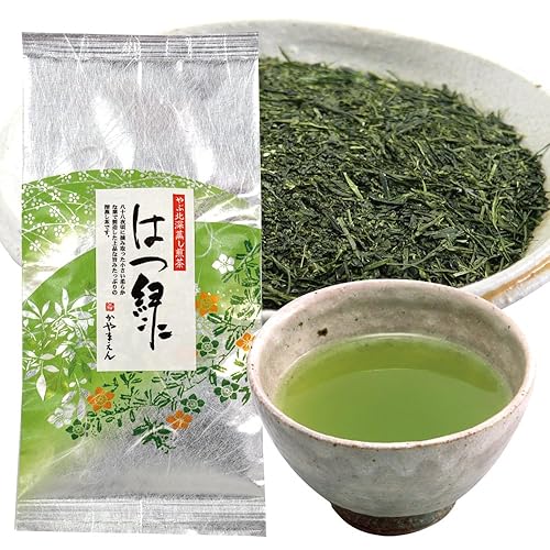 Kayamaen Hatsumidori - Té verde japonés de hoja suelta, 3.5 oz (100 g) Té verde tradicional japonés