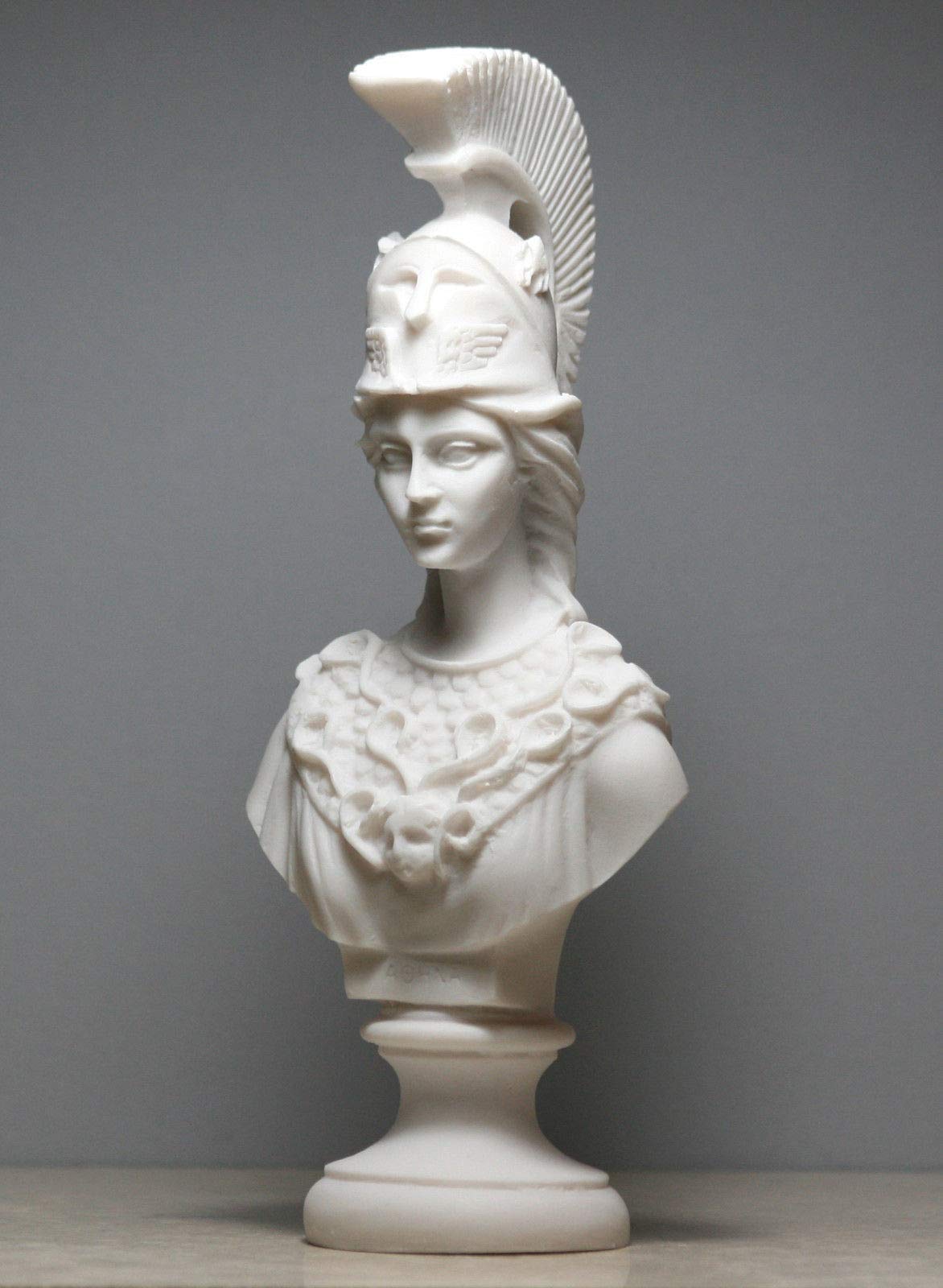 Amazon.com: Athena Minerva Bust Greek Roman Goddess Statue