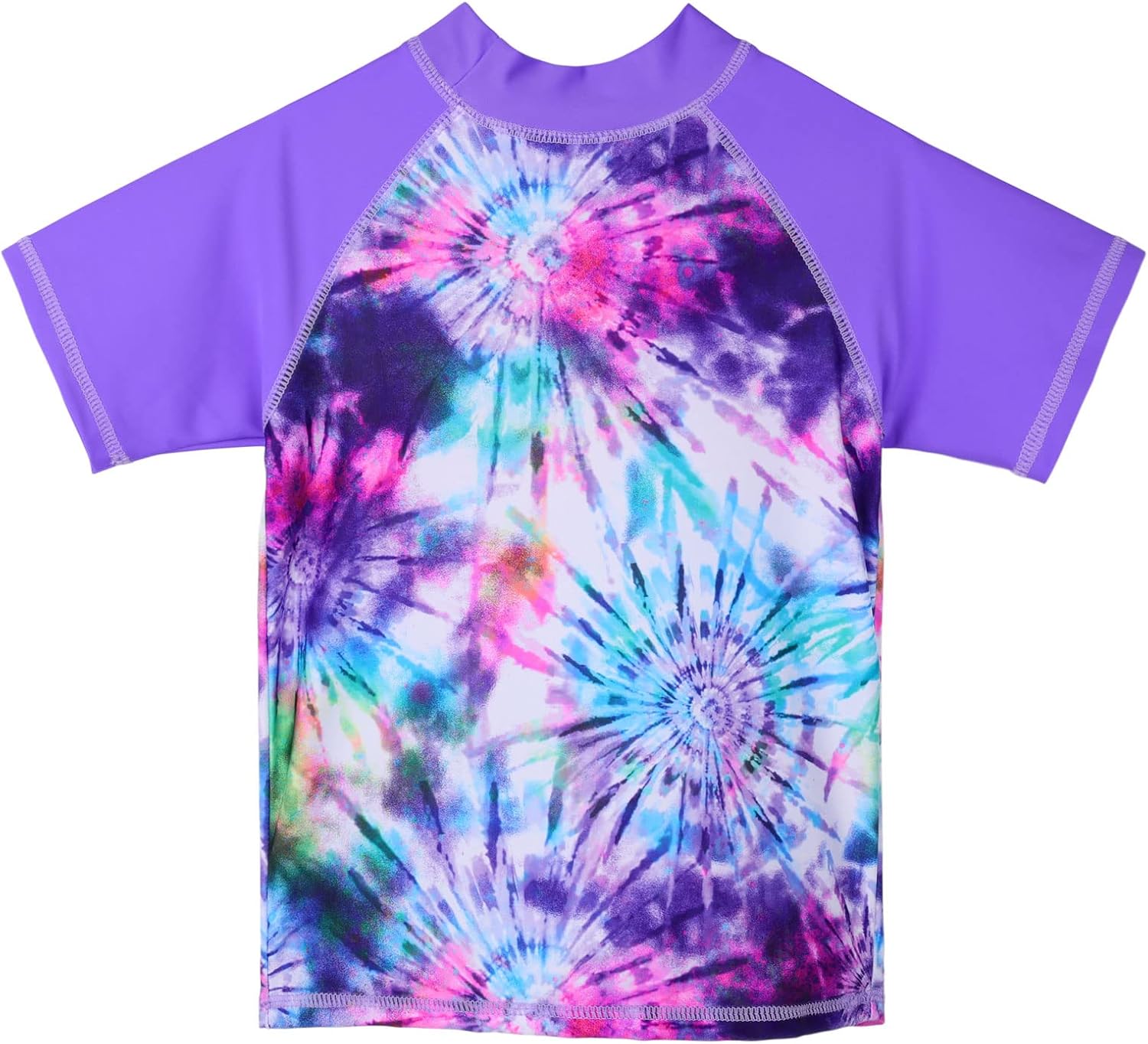 TFJH E Girls Short Sleeve Swimsuit Two Piece Swimwear UPF 50+ UV 3-12 Years - Image 3