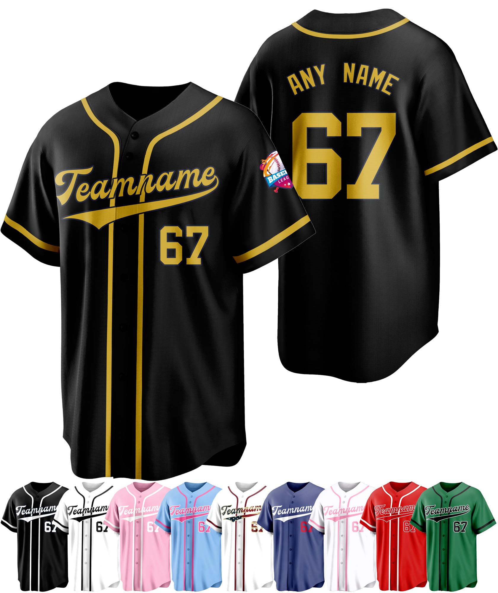 Custom Baseball Jersey Personalized Stitched/Printed Number Name Logo Softball Shirts for Men Women Youth Kids