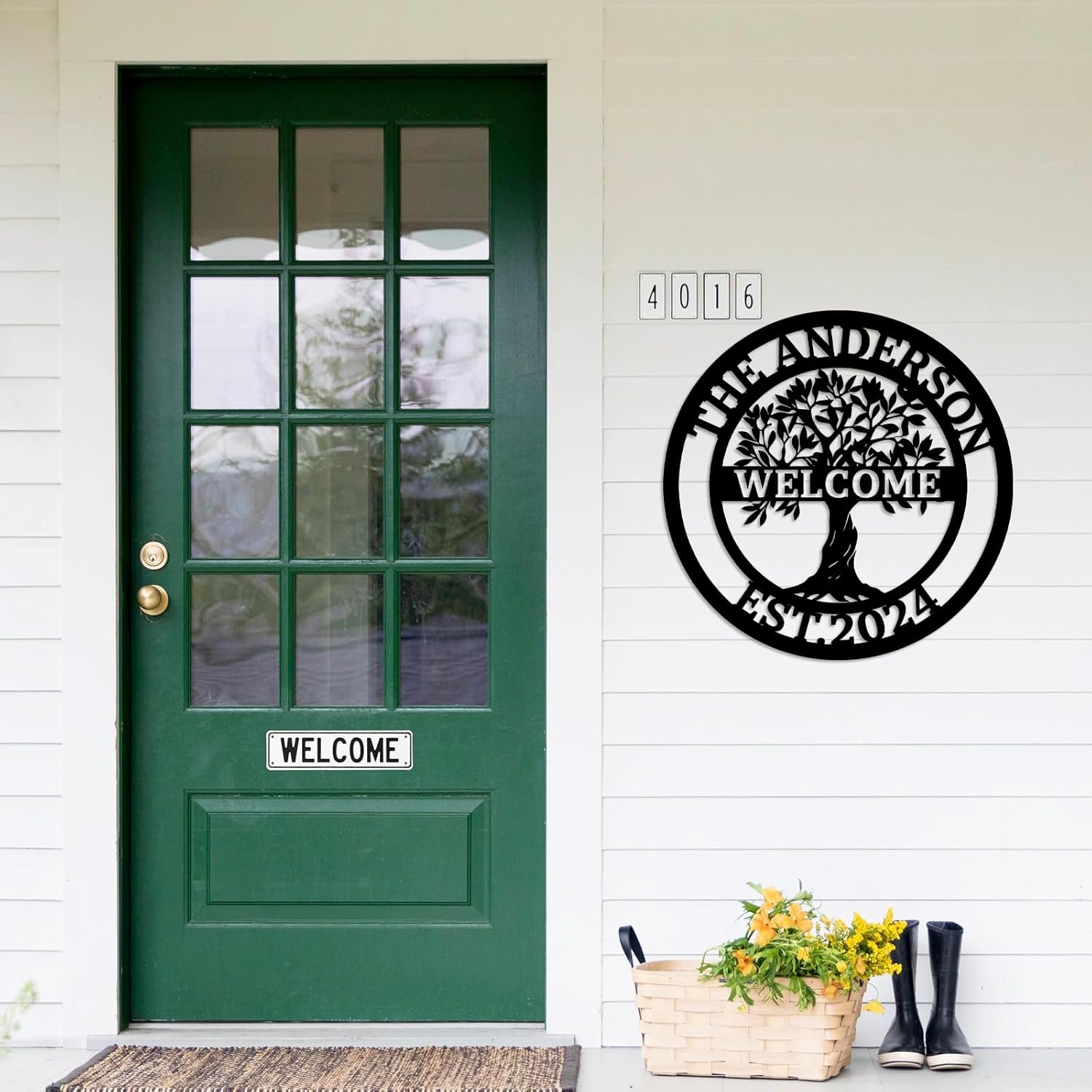 Personalized Tree of Life Metal Sign | Metal Name Signs | Garden Yard Sign | Letter Family Sign | Door Sign | Monogram Wall Decor | Outdoor Wall Art | Home Decor | Patio Sign | Personalized Gifts