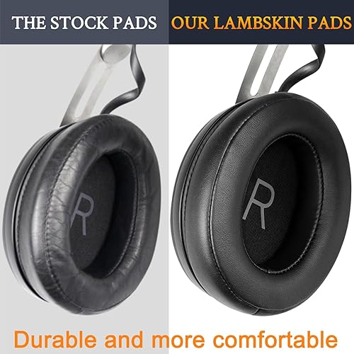 Miniatura 5 de SOULWIT Almohadillas de repuesto de piel de cordero para auriculares inalámbricos Sennheiser Momentum 3 con cancelación de ruido sobre la oreja,