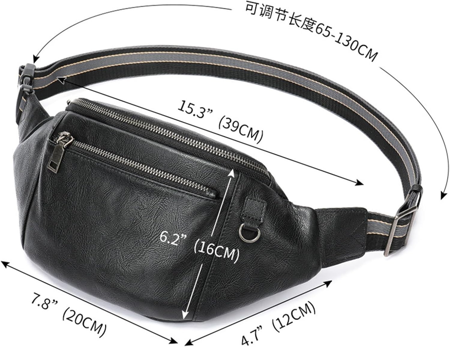 韓国 デサント スタッズ付き黒ウエストバッグ デサント(descente) ボディバッグ・ウエストポーチ | 通販・人気