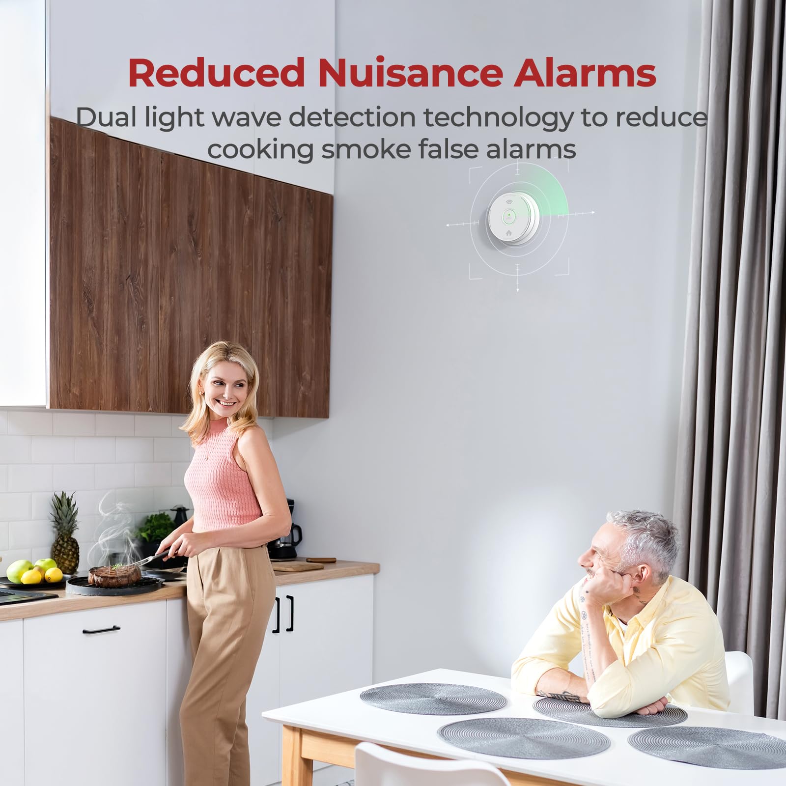 Siterwell 2-in-1 Carbon Monoxide & Smoke Detector Combo -5
