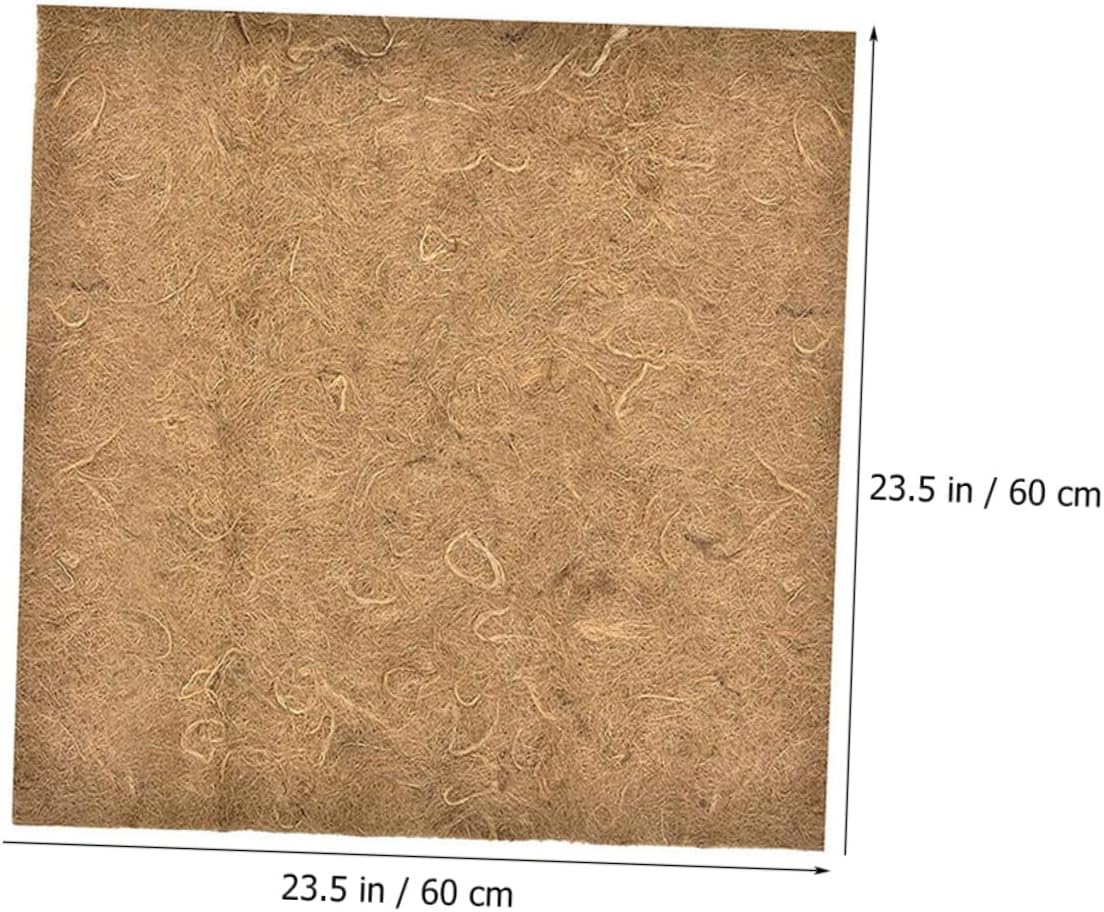 ERINGOGO Crawler Pad Reptile Terrarium Carpet Tortoise Box Pad Lizard Case Cushion Reptile Accessory Jute Fiber Substrate