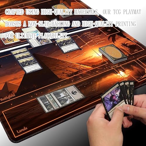 Miniatura 115 de MTG - Tapete de juego de 24 x 14 pulgadas, bolsas de almacenamiento con parte trasera antideslizante, ideal para entusiastas de los juegos de sin