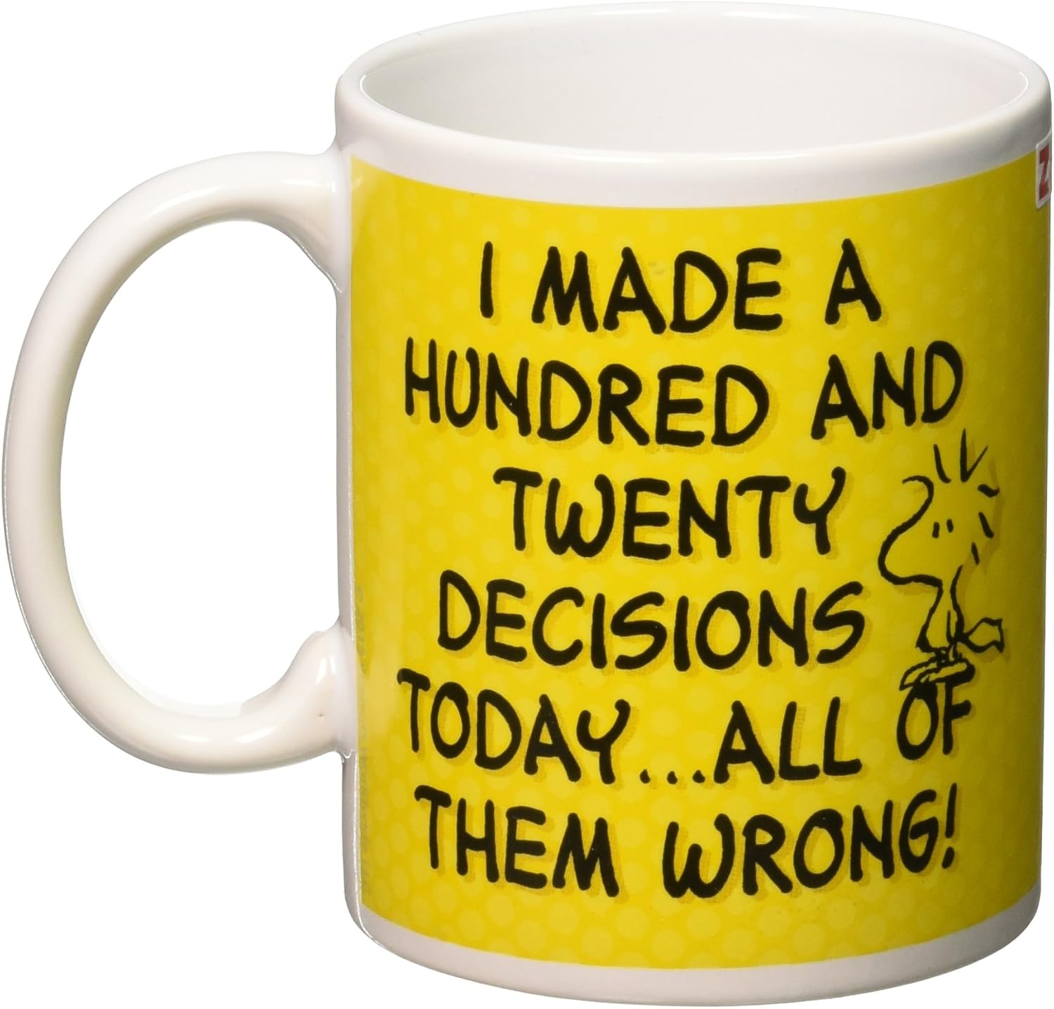 Zak! Designs Ceramic Mug with Peanuts Classic Snoopy Graphics, 11.5 oz.