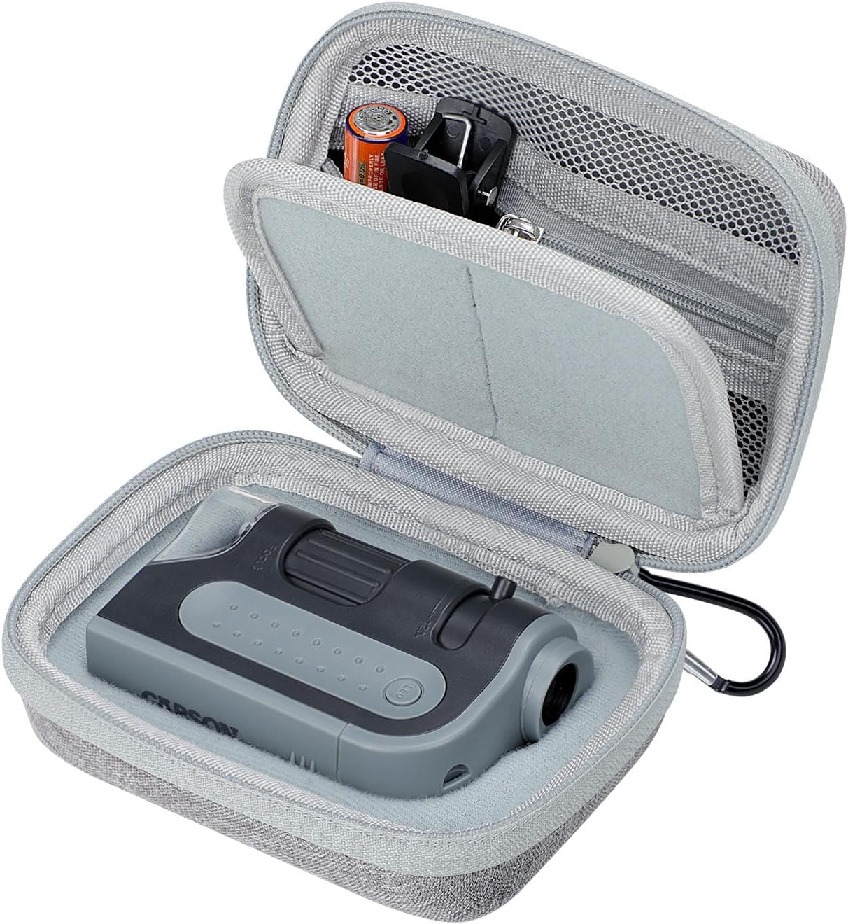 – Microscope Case for Carson MicroBrite Plus 60x-120x LED Lighted Pocket Microscope (MM-300) and for BEBANG LAKWAR Pocket Microscope, Hard Shell, Waterproof and Scratch Resistant(Case Only)