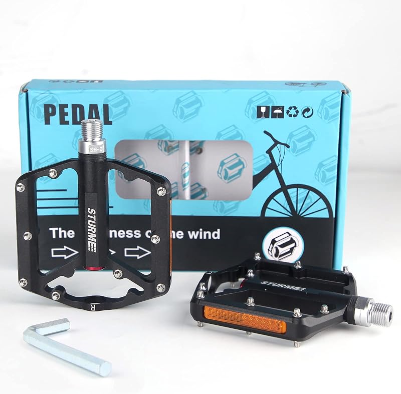 STURME Kerékpár Pedál Reflektorral 9/16 Csapágy MTB Hegyi Kerékpár BMX