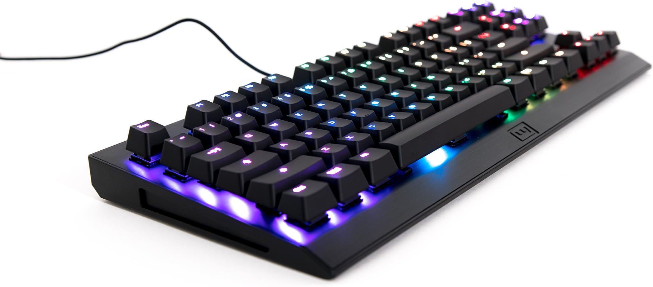 Wooting one Analog RGB TKL Mechanical Gaming Keyboard (Pressure Sensitive, Clicky Blue Optical Switch, <1ms Input, RGB backlighting, Aluminum Chassis, N-Key Rollover, US Layout) - Black