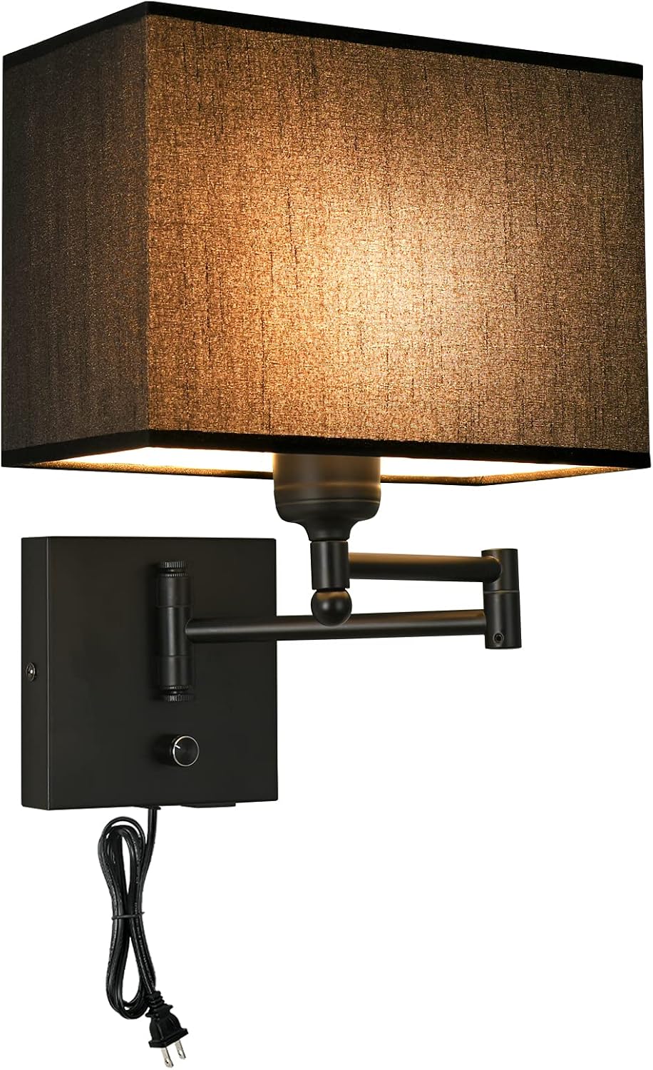 Buy Wall Lamp 9.5inch, Wall Sconce with Dimmer Switch and USB Port