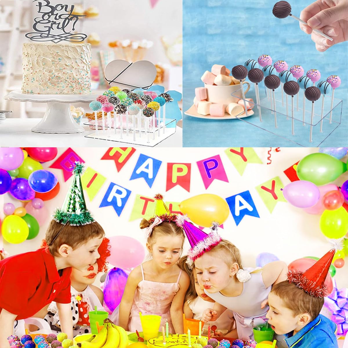 Set Supporto Cake Pop Con 200 Steli - 20 Fori Per Feste E Decorazioni - Foto 6