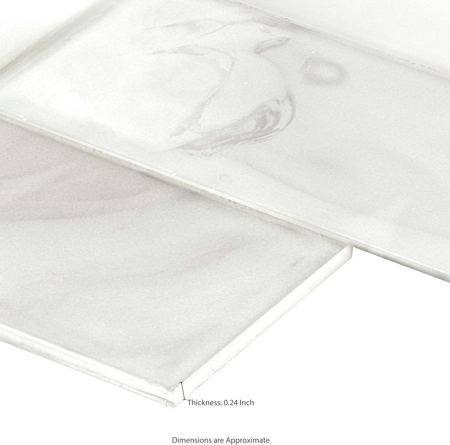 MSI Pearla 2 in. x 6 in. Glass Subway Mesh Mounted Mosaic Wall Tile for Bathroom, Kitchen Backsplash, Accent Wall Tile, and Shower Wall Tile