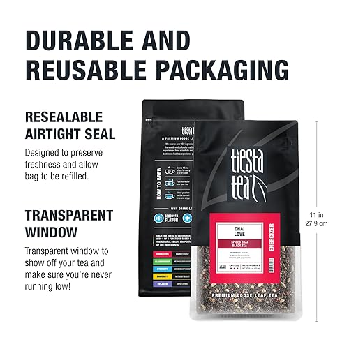 Miniatura 8 de Té negro de hojas sueltas y de mezcla energizante con gran contenido en cafeína