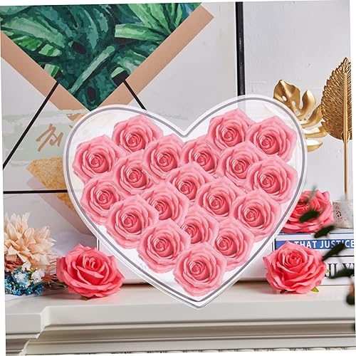 Miniatura 6 de Cabilock Caja de flores en forma de corazón Florero de acrílico florero de mesa Centro de mesa Maceta de acrílico transparente vitrina de acrílico