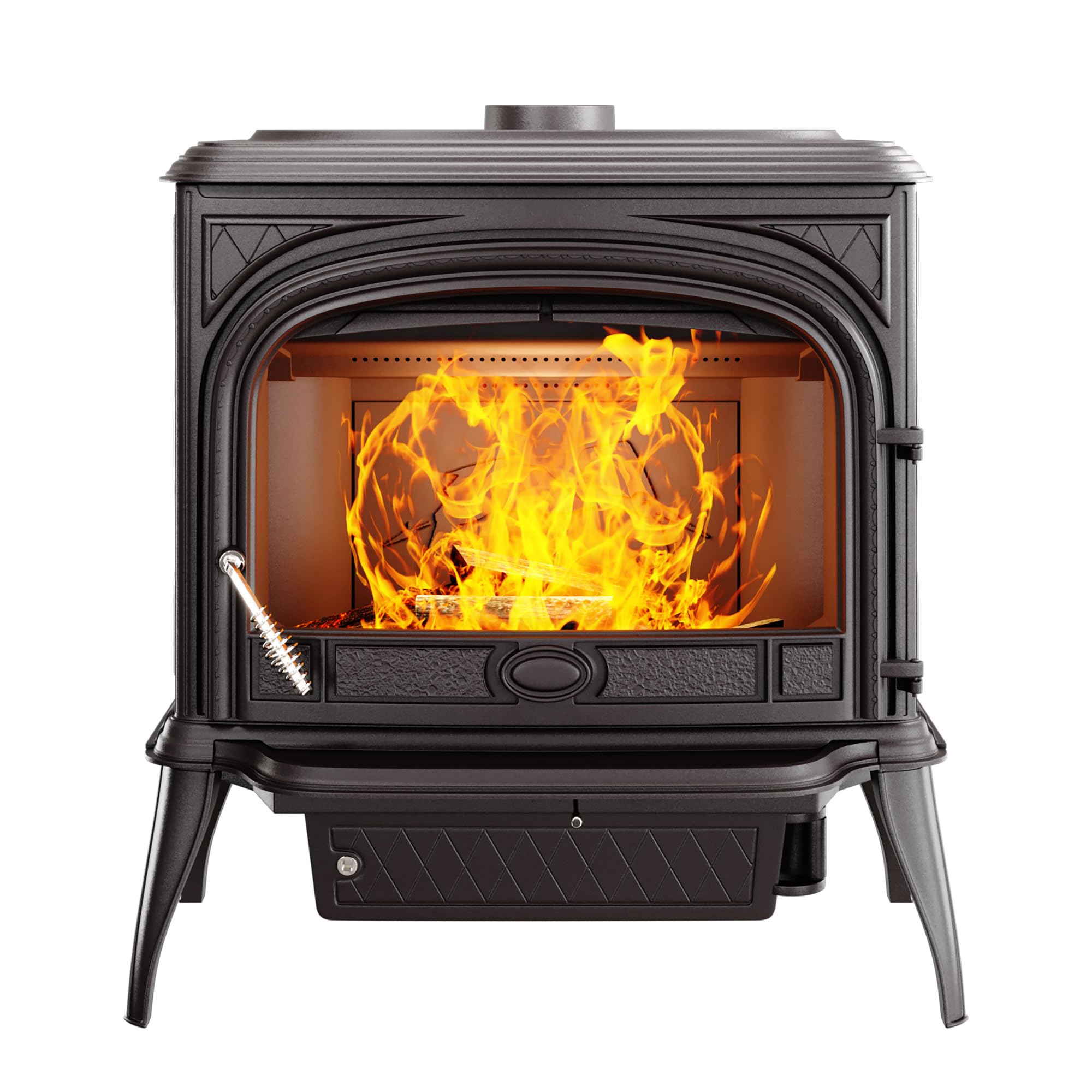 Poêle à bois sans installation, en fonte noire 11,3 kW - Premium NIKA S5 ECO