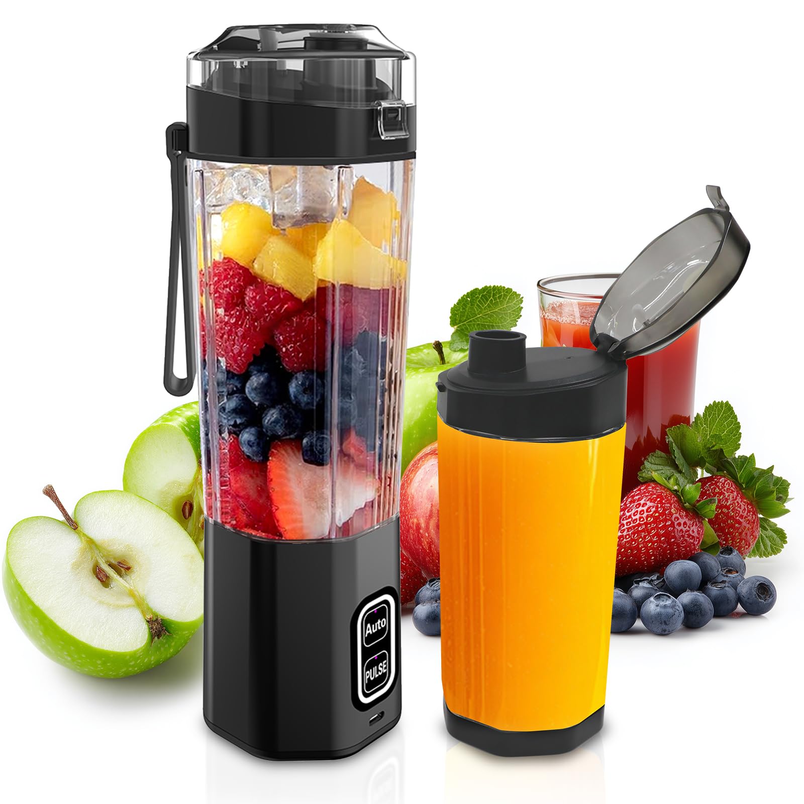 BEGABERジューサー ミキサー 700ML 大容量 バッテリー 6000mA…