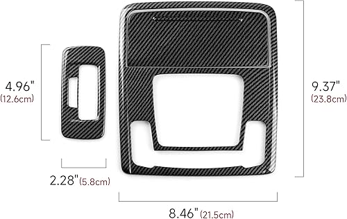 Miniatura 195 de Car Central Armrest Box Cover Decals for 2022 2023 2024 2025 Honda Civic 11th Gen Accessories ABS Carbon Fiber Interior Stickers
