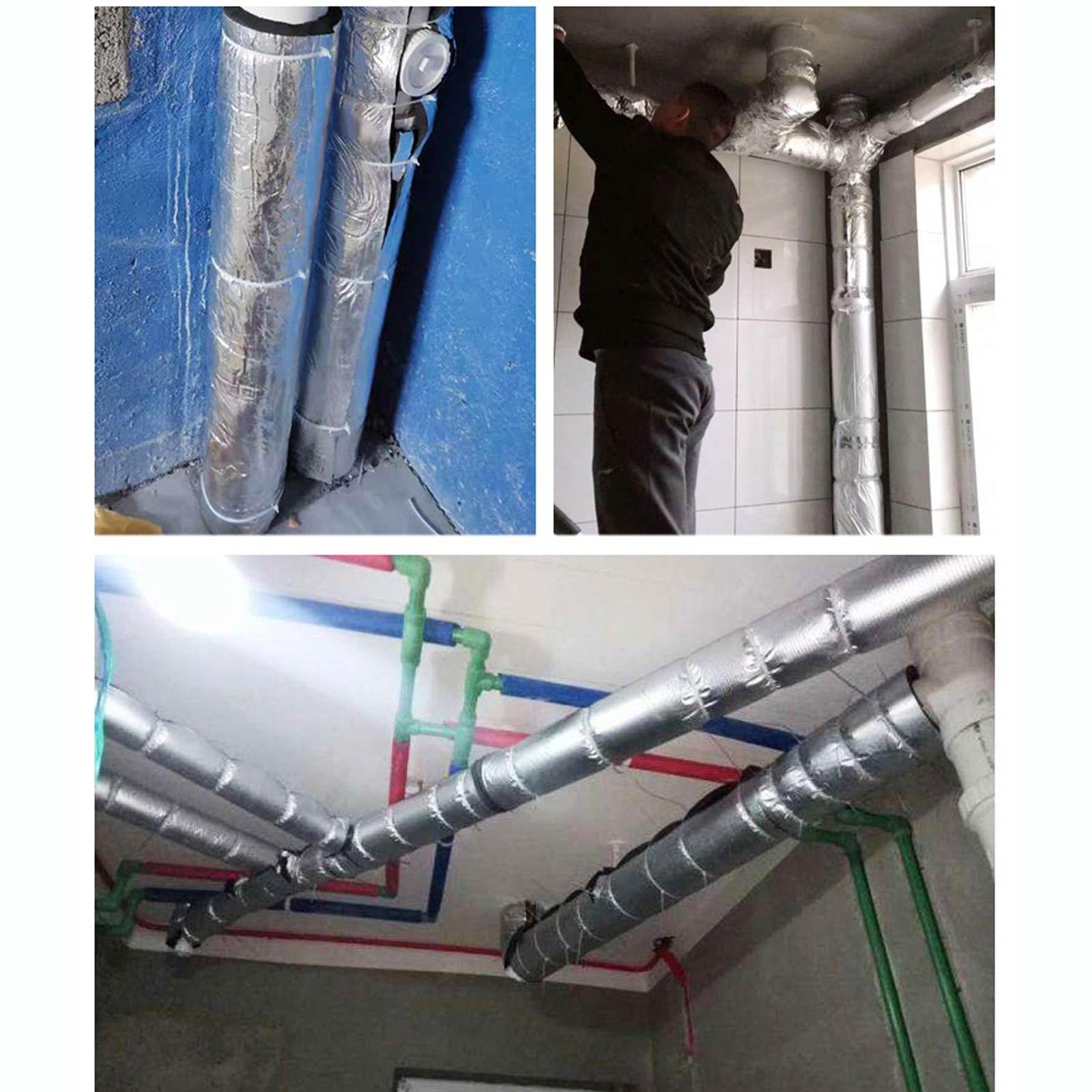 Autoadesivo Tubo Isolante Isolante per Tubature Tubo Isolante Autoadesivo Semiaperto per Tubi acqua Fredda e Calda, Spessore Parete 50.0 mm, Lunghezza 95 cm(110.0mm/4.33")